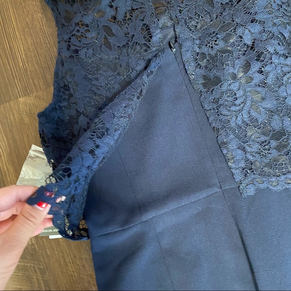 Julia Jordan navy blue formal top lace jumpsuit 8 - Picture 7 of 10